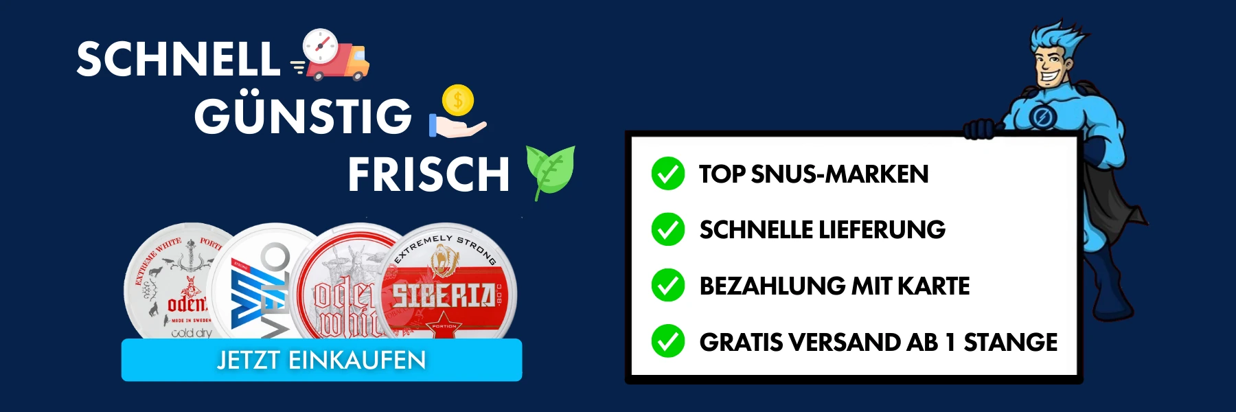 Snushero.de dein snus online shop in Deutschland